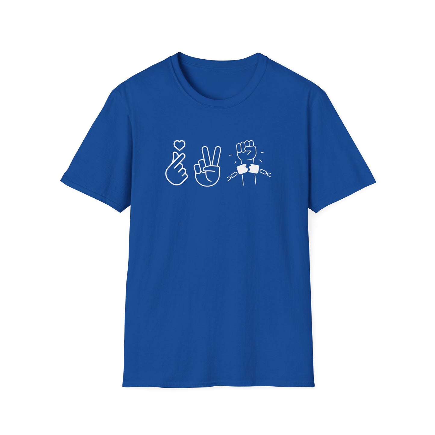 Love, Peace & Free Speech Soft-style Tee