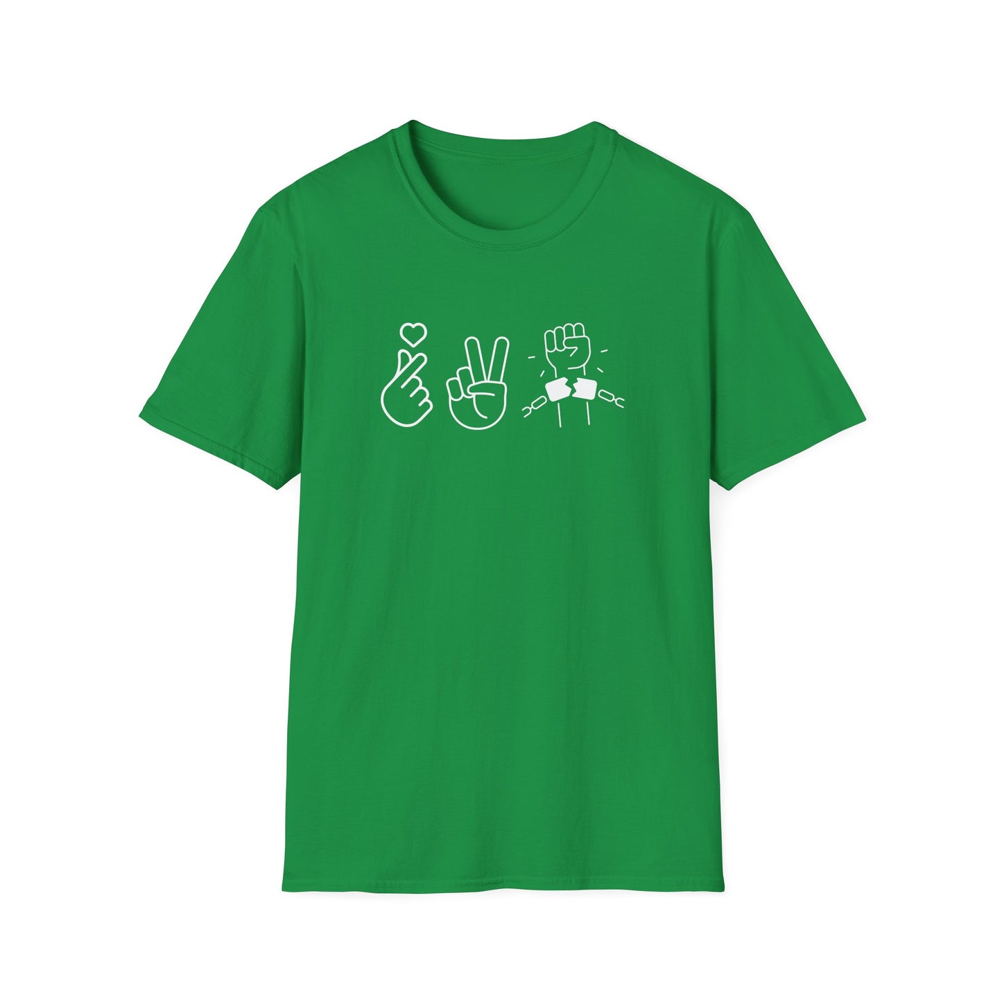 Love, Peace & Free Speech Soft-style Tee