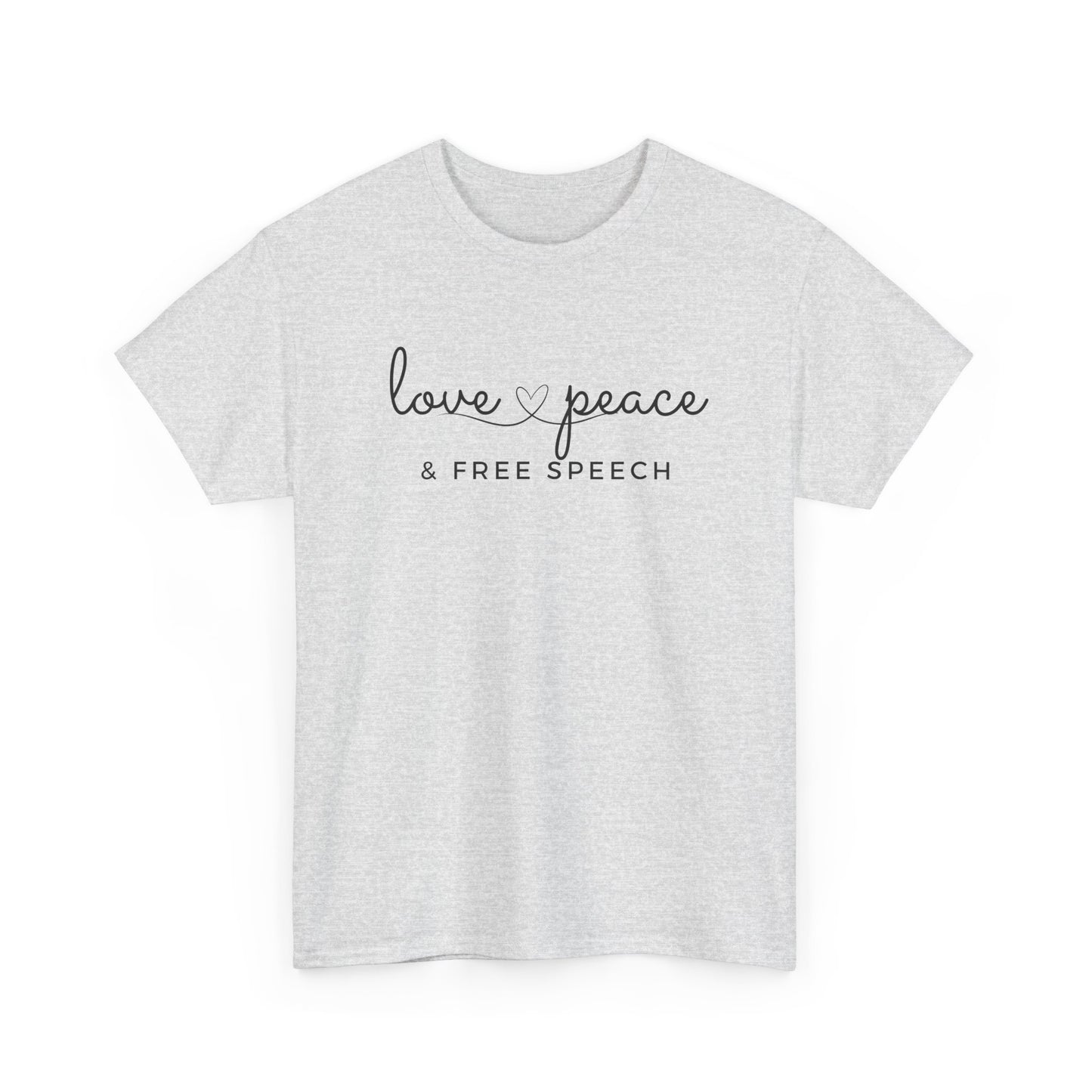 Love, Peace & Free Speech Cotton Tee