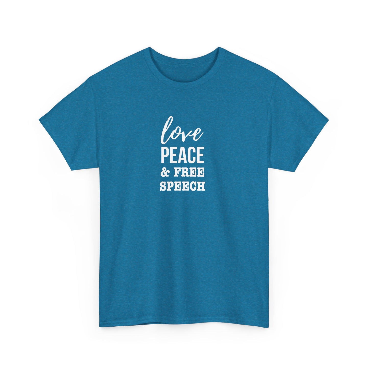 Love, Peace & Free Speech Cotton Tee