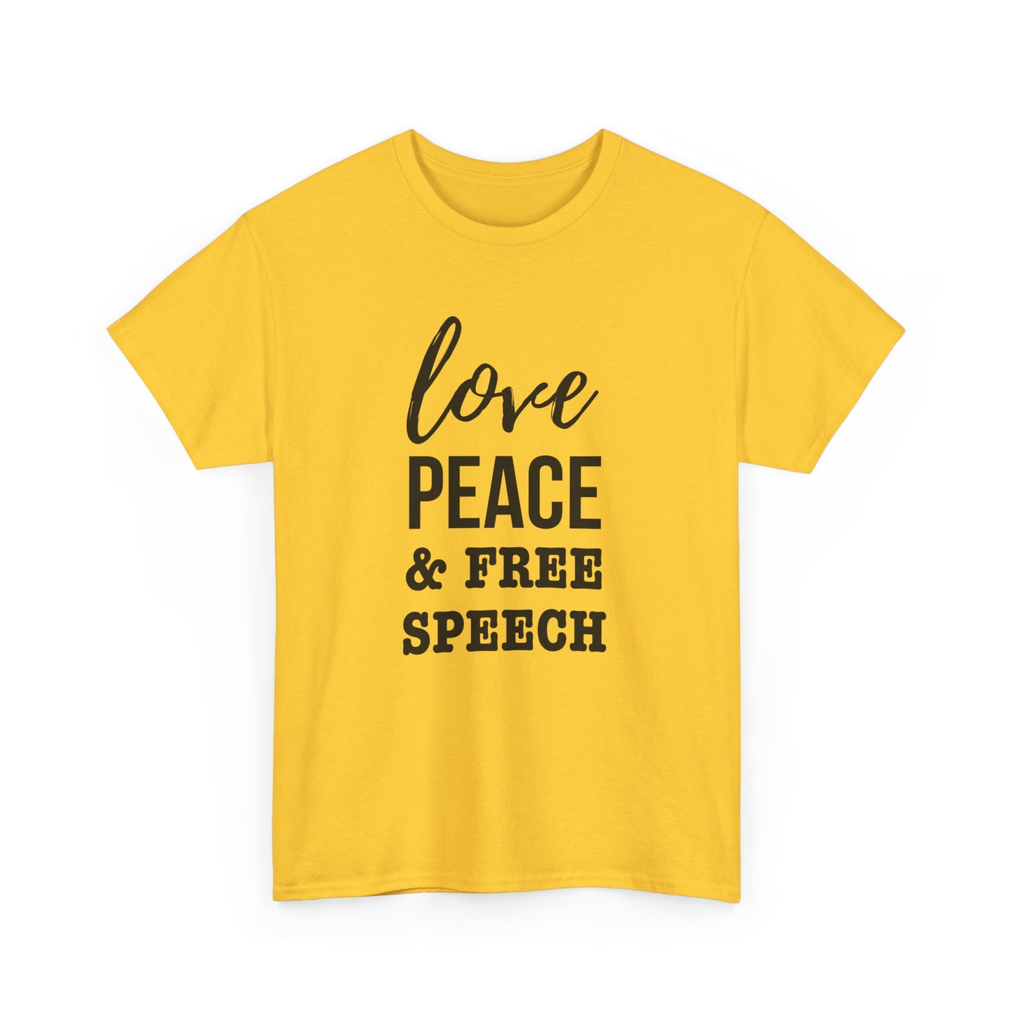 Love, Peace & Free Speech Cotton Tee