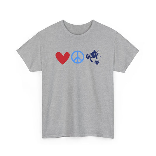 Love, Peace & Free Speech Cotton Tee