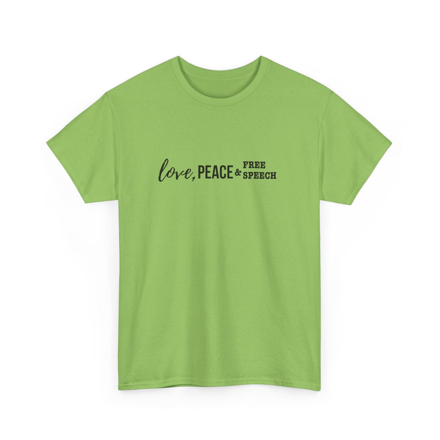 Love, Peace & Free Speech Cotton Tee