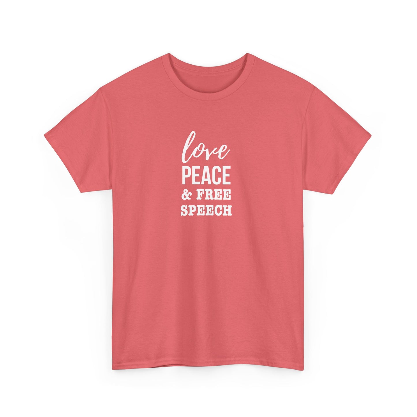 Love, Peace & Free Speech Cotton Tee