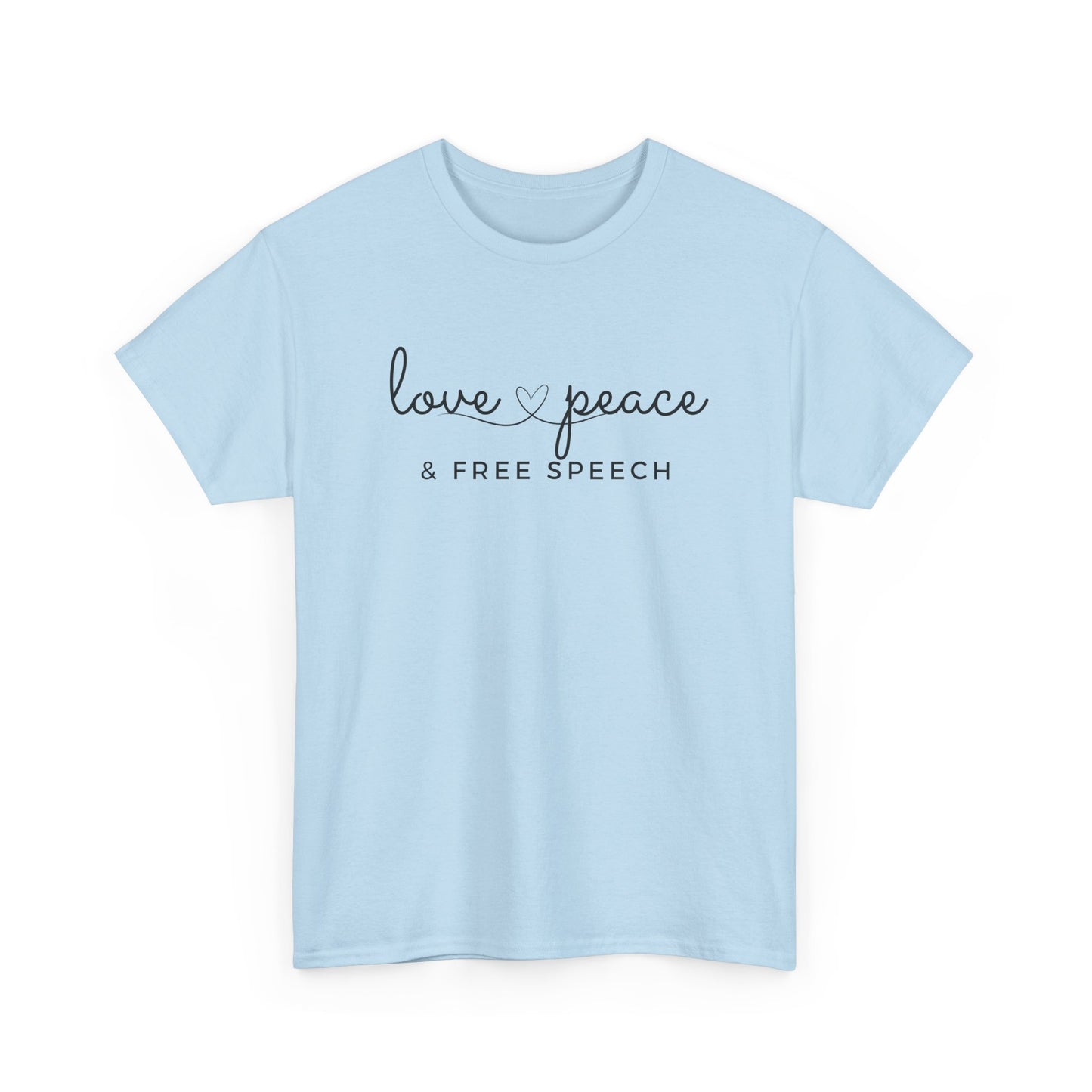 Love, Peace & Free Speech Cotton Tee