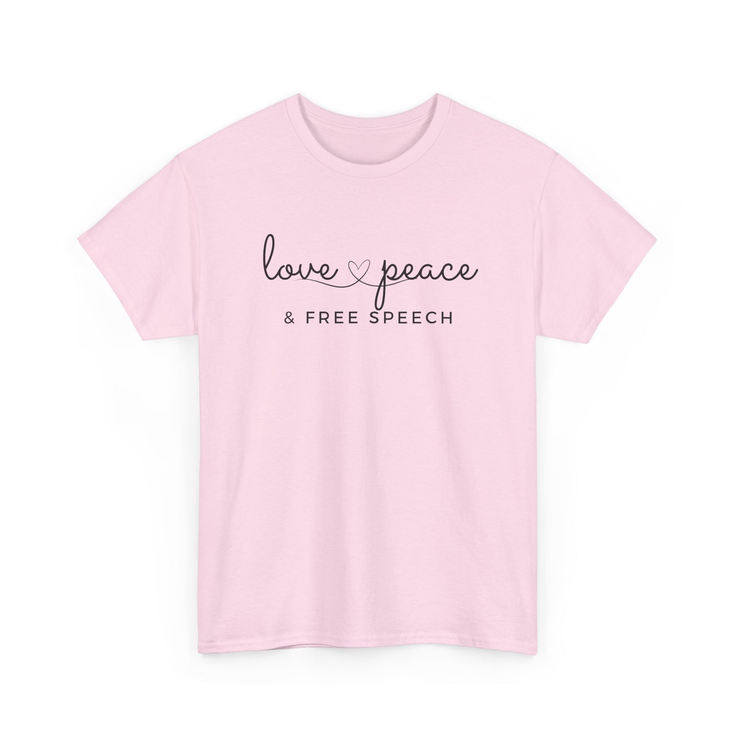 Love, Peace & Free Speech Cotton Tee