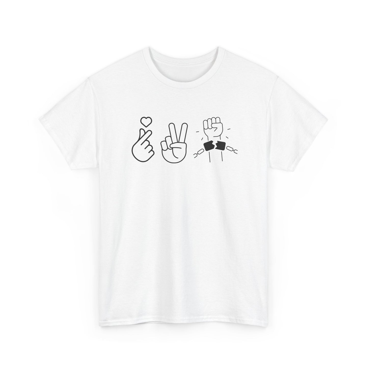 Love, Peace & Free Speech Cotton Tee