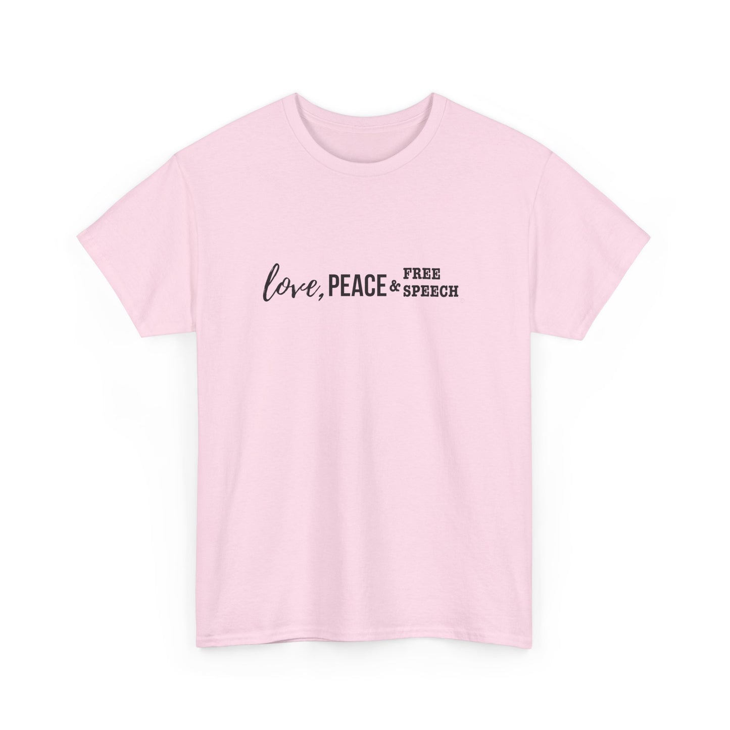 Love, Peace & Free Speech Cotton Tee