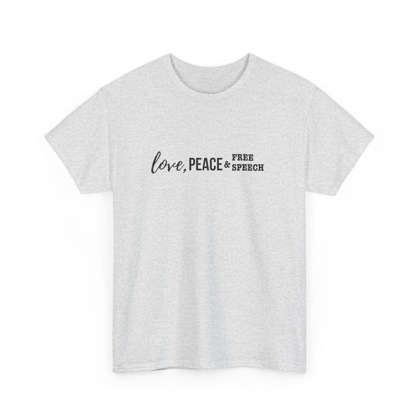 Love, Peace & Free Speech Cotton Tee