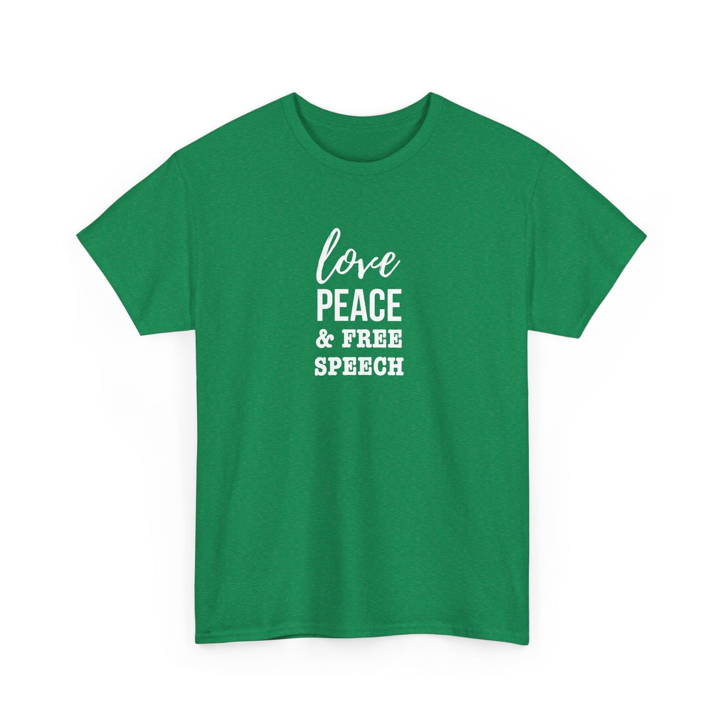 Love, Peace & Free Speech Cotton Tee